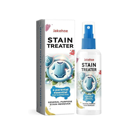 Jakehoe stain treater spray and box, general purpose stain remover for clothes, fast acting formula